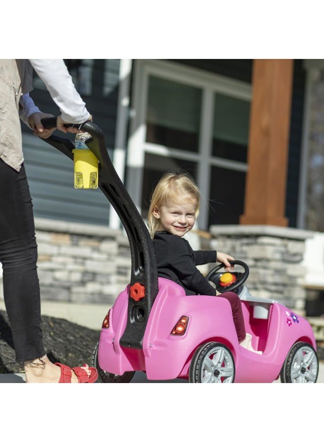 Step2 Whisper Ride II Kids Push Cars, Ride On Car, Seat Belt, Horn, Toddlers Ages 1.5 – 4 Years Old, Max Weight 50 lbs., Quick Storage, Stroller Substitute, Pink - Image 3